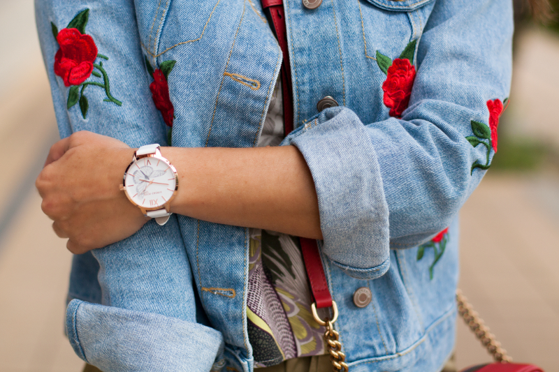 embroidery denim jacket